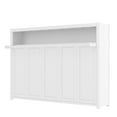 thumbnail image 6 of Twin Size Murphy Bed with Shelves, Space Saving Wall Bed, Foldable Design with Storage Shelf, Metal Frame for Small Apartment, Guest Room, Home Office, White, 6 of 13