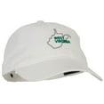 thumbnail image 5 of West Virginia with Map Outline Embroidered Washed Cotton Twill Cap - White OSFM, 5 of 5