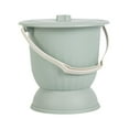 thumbnail image 2 of Wswqop Pot Portable Bedpan Bedside Commode Urinal Thickened Chamber Pot Spittoon Urinal Green, 2 of 9