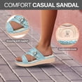 thumbnail image 3 of Flat Sandal for Women Heeled Open Toe Comfortable Flats for Women, 3 of 6