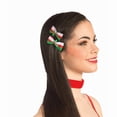 thumbnail image 2 of KNACK- Red Green White Christmas Bows Hair Clips, 2 of 2