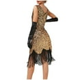 thumbnail image 3 of XFLWAM Women's 1920s Flapper Dress V Neck Great Gatsby Fringe Roaring Dresses with Sleeve for Formal Party Prom Club Wedding, 3 of 3