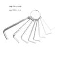 thumbnail image 2 of Durable Silver Steel Hex Key Wrench Set for Bike Repair and Garage Use, Portable, 8 Pieces, 2 of 8