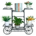 thumbnail image 2 of 6 Tier Metal Flower Succulents Pot Porch Plant Stand Rack Display Home Decor, 2 of 7