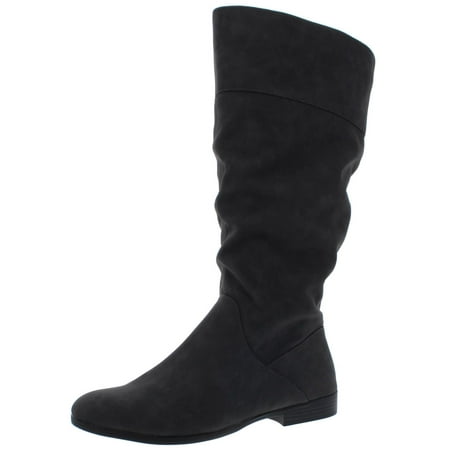 

Style & Co. Womens Kelimae Faux Leather Wide Calf Knee-High Boots