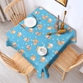 thumbnail image 2 of Cute Shiba Inu Square Tablecloth,Waterproof Square Table Cover,Wipeable Spillproof Washable Table Cover for Home Kitchen Party Decor 42"X42"(107x107cm), 2 of 6