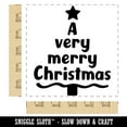 thumbnail image 2 of A Very Merry Christmas Tree Square Rubber Stamp Stamping Scrapbooking Crafting - Large 2.75in, 2 of 7