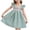Green, variant on CYRBOKO Girls Casual Dresses, A-line Comfy Summer Flutter Sleeve Midi Dresses Beige Size 5-6 T