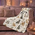 thumbnail image 6 of Dog Lover Life Theme Watercolor Dog Illustration Pattern, Playful Pet Portrait Pattern, Warm Flannel Blanket for Cabin and Lodge, Dog Moms Father's Day Gift, Pet Lover Home Decor, 6 of 9