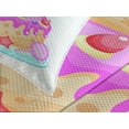 thumbnail image 4 of Ambesonne Birthday Party Quilted Bedspread Set 3 Pcs, Candles and Candies, Queen Size, Pale Pink, 4 of 5