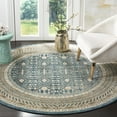 thumbnail image 2 of SAFAVIEH Sofia Cionadogh Border Area Rug, Blue/Beige, 6'7" x 6'7" Round, 2 of 5
