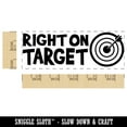 thumbnail image 2 of Right On Target Teacher Student School Self-Inking Rubber Stamp Ink Stamper - Pink Ink - Large 2-3/4 Inch, 2 of 7