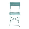 thumbnail image 3 of Carolina Classics 17.25" Folding Metal Bistro Chair in White (Set of 2), 3 of 5