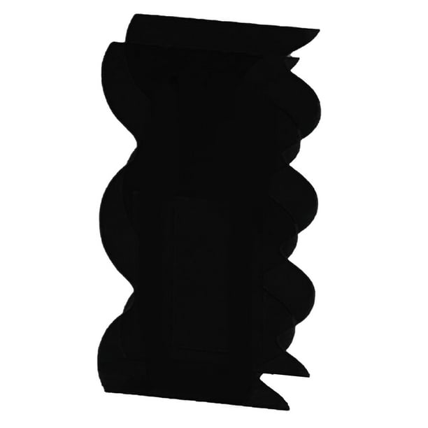 Florero moderno acrílico decorativo único forma ondulada florero para dormitorio sala de estar mesa negro