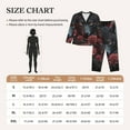 thumbnail image 4 of Sikiie Rose Full Moon Black Wolf Women's Long-Sleeve Shirt and Full-Length Bottom Pajama Set (s-xxl)-Large, 4 of 7