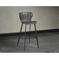 thumbnail image 3 of Home Square Arabella 30" Modern Fabric Barstool in Gray - Set of 3, 3 of 7