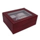 thumbnail image 2 of Organizador De Caja De Exhibición De Reloj Organizador De Caja De Reloj De Madera De Cuero Sintético Portátil Retro Con Almohada Desmontable Para Joyería Y Reloj Para Hombres ANGGREK Otros, 2 of 8