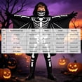 thumbnail image 4 of OJSFQUFP Trick-or-Treat Outfit Halloween Kids Bat Skeleton Overall Suit,Scary Halloween Outfit for Boys and Girls, 4 of 7