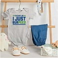 thumbnail image 3 of Excuse Me I Just Burpeed Workout Romper Boys or Girls Infant Baby Brisco Brands 12M, 3 of 6