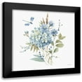 thumbnail image 1 of Audit, Lisa 12x12 Black Modern Framed Museum Art Print Titled - Bohemian Blue 04A, 1 of 5