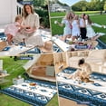 thumbnail image 5 of Lifestance Outdoor Picnic Blankets Extra Large in Sri Lanka Design, 79" x 79" Waterproof Sandproof Foldable Compact Beach Blanket for Grass Park Mat, 5 of 9