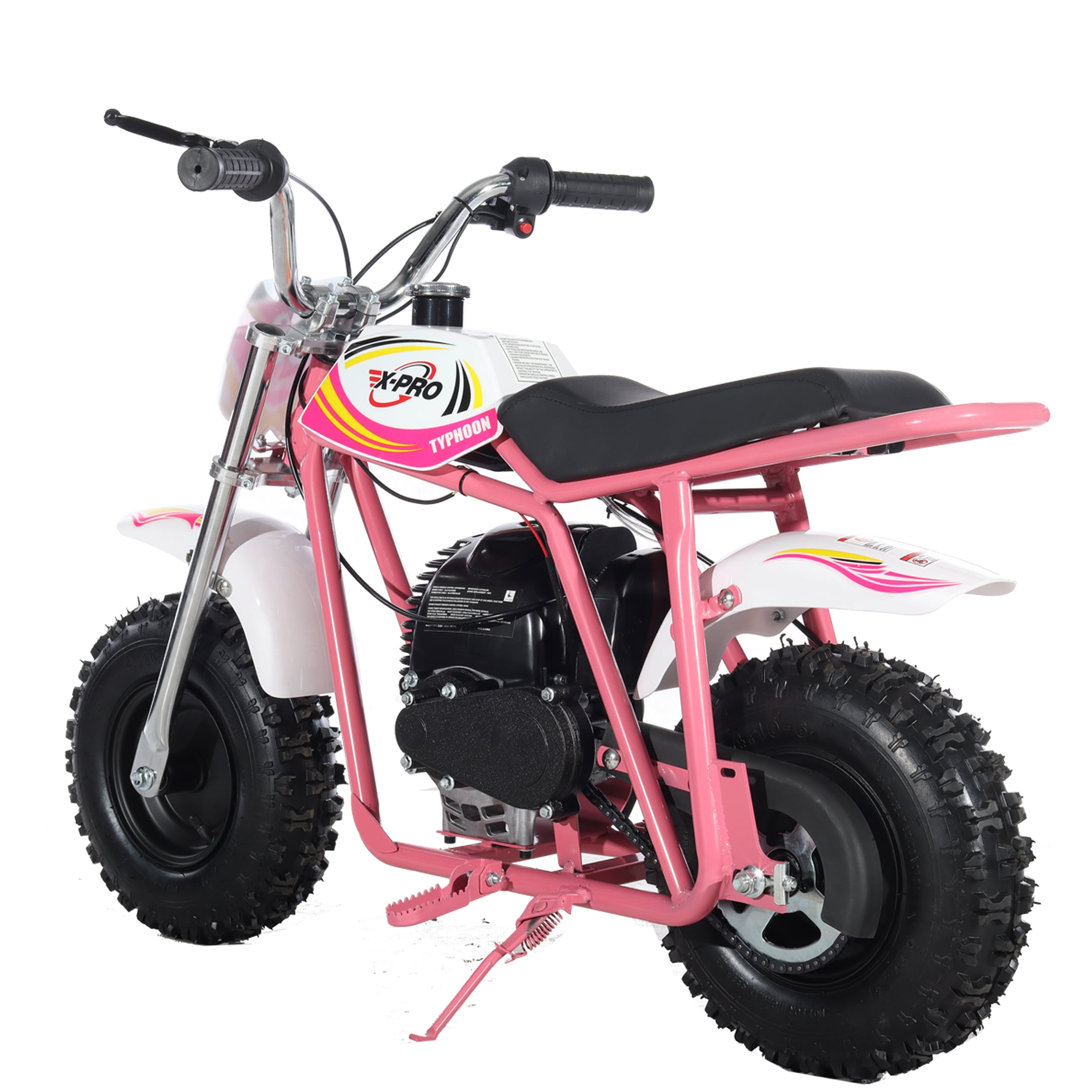 X-Pro Brand New Typhoon 40cc Gas Pit Dirt Bike, 4 Stroke Mini Motorcycle for Kids with Pull Start