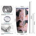 thumbnail image 6 of 20 Oz Rottweiler Dogs with Flowers Coffee Tumbler Double Wall Insulated Stainless Steel Water Bottle | Metal Reusable Thermoses Flask with Cup Cap | Leak & Sweat Proof with Anti-Dust Lid, 6 of 7