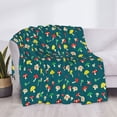 thumbnail image 3 of Naloa Mushrooms Flannel Fleece Throw Blanket for Bed Couch, Thick Blanket - All Seasons Suitable for Women, Men and Kids-80"x60", 3 of 6