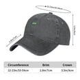 thumbnail image 4 of ZICANCN 404 Code Internet Adjustable Baseball Cap Women, Hats for Men Adult Washed Cotton Denim Baseball Caps Fashion Deep Heather, 4 of 6