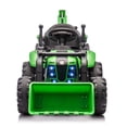 thumbnail image 4 of Arnahaishe 24V 4-in-1 Ride On Tractor Toys with Parents Control, 3-Speed Adjustable, LED, Music, Battery Powered Electric Excavator Gift for Kids, Green, 4 of 12