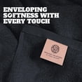 thumbnail image 7 of White Classic Wealuxe Black Bath Towels Set of 4 - 27 x 54 Inch, 100% Ring Spun Cotton 650GSM, Extra Absorbent, Soft Towels for Bathroom, Shower, Hotel, Gym, Spa, 7 of 7