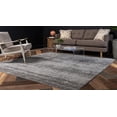 thumbnail image 2 of Unique Loom Del Mar Collection Contemporary Transitional Square Rug, 8 Feet, Gray/Beige, 2 of 4