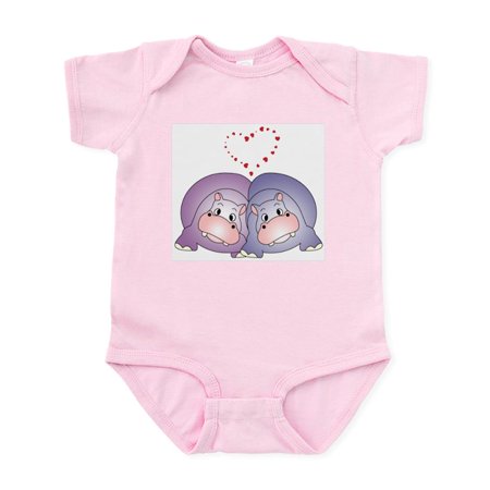 

CafePress - Hippo Love Infant Bodysuit - Baby Light Bodysuit