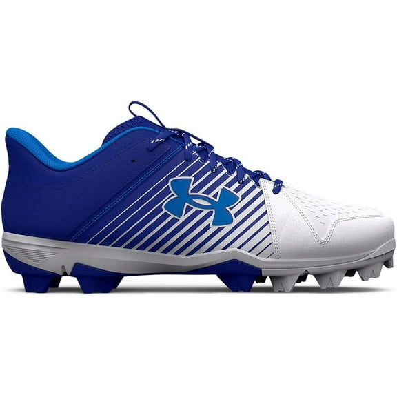 Under Armour Men's Rubber Molded Athletic Baseball Low Cleats, Royal/White/Blue, Size 15