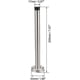 thumbnail image 2 of Less Steel Door Stop Mounted Rubber Bumper 200mm High, Duty Door Stop, 2 of 4