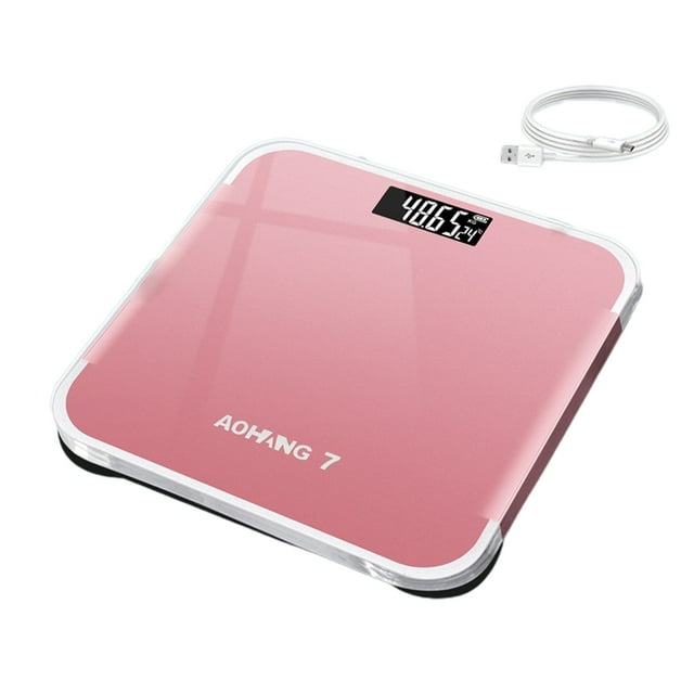 Fiogavroetic Fitness Home Commercial Indoor Weight Scale LCD High-definition Display Rechargeable Mini Scale Stylish And Beautiful Electronic Scale