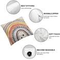 thumbnail image 4 of Nawypu Boho Rainbow Throw Pillow Case Lumbar Decorative Pillow Cover Home Decor for Living Room Sofa Car Cozy Cushion Cover,2 Pcs, 4 of 6