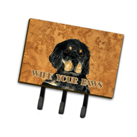 Carolines Treasures SS4885TH68 Gordon Setter Wipe your Paws Leash or Key Holder Triple Hook multicolor