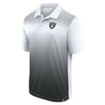 thumbnail image 2 of Men's Logo Athletic White Las Vegas Raiders Sandlot Game Polo, 2 of 3