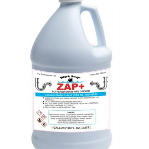 Black Swan 9345 128 oz Gallon Zap Plus Drain Opener