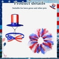 thumbnail image 6 of Olilia 3pcs Porch Goose Outfits for 23" Cement Lawn Goose Statue Clothes Hat and Tutu Skirt Easter 4th of July for Party Yard Outdoor(Star), 6 of 6