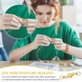 thumbnail image 3 of 10 Pieces Locking Magnetic Jewelry Clasps Round Magnetic Lobster Clasps Locking Closures Bracelet Necklace Clasps Extender for Jewelry Bracelet Necklace Making, 0.3 Inch (Gold), 3 of 5