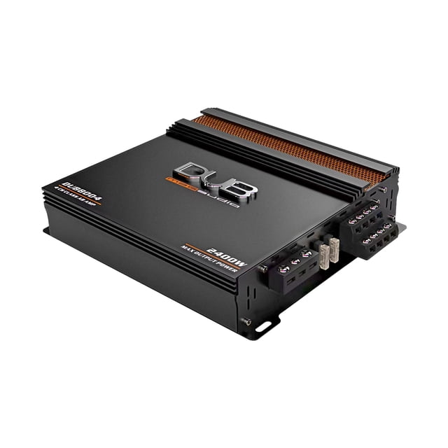 Amplificador Audiobahn DUB Clase AB 4 Canales 2400W para Auto DUB8004