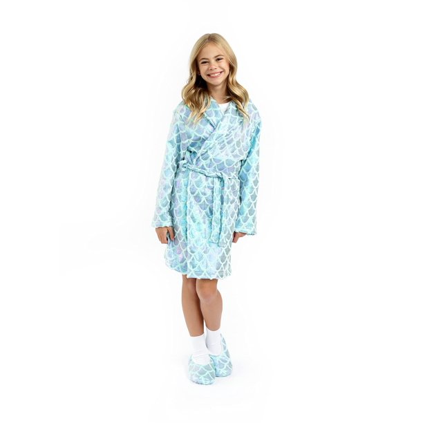 Sleep On It Girls Pajamas Robes Fleece Bathrobes for Girls Soft Plush Sleep Robe for Kids
