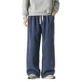 thumbnail image 1 of WEAIXIMIUNG Pantalon Habillé pour Homme Coupe Décontractée en Laine Pantalon pour Homme Coupe Ajustée Jambe Droite Pantalon Rétro Hop Jeans de Rue Pantalon, 1 of 4