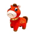 thumbnail image 1 of Peluche de caballo del año 2026, adorable bendición de recuerdo Cara de llanto de 14 cm, 1 of 9