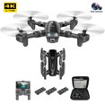 thumbnail image 3 of GPS RC Drone Motor sin escobillas 4K HD Cámaras duales FPV Quadcopter con 3 baterías Likrtyny Para estrenar, 3 of 9
