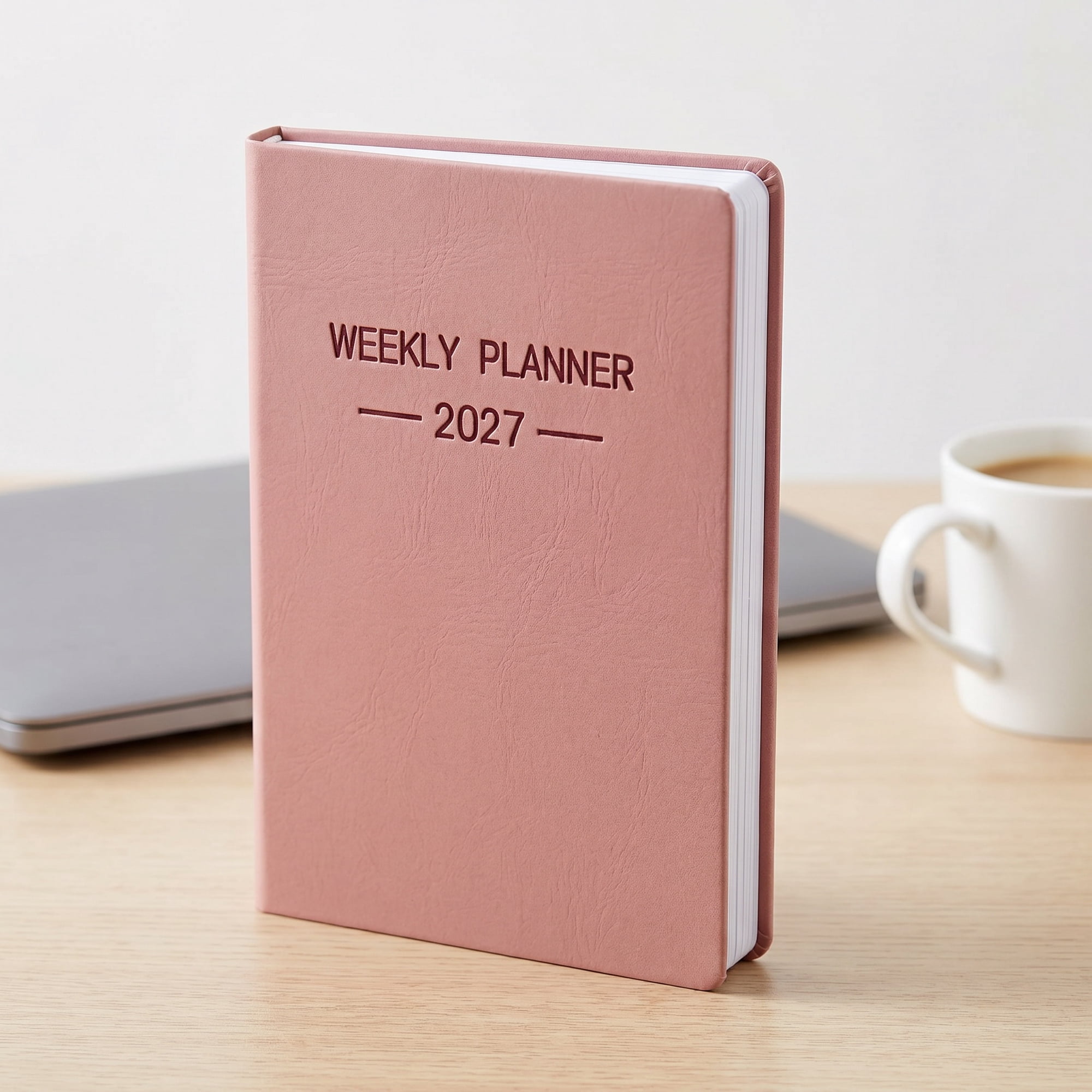 Amosfun 2027 Portable Daily Planner Notebook Small Pocket Organizer with Thick Paper Cover for Scheduling and Notes