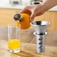 thumbnail image 2 of LHX Manual Lemon Squeezer Accessories Manual Juice Extractor Stainless Steel Fruit Juice Press Orange Lemon Drill Household Small Squeeze (1Pcs), 2 of 5
