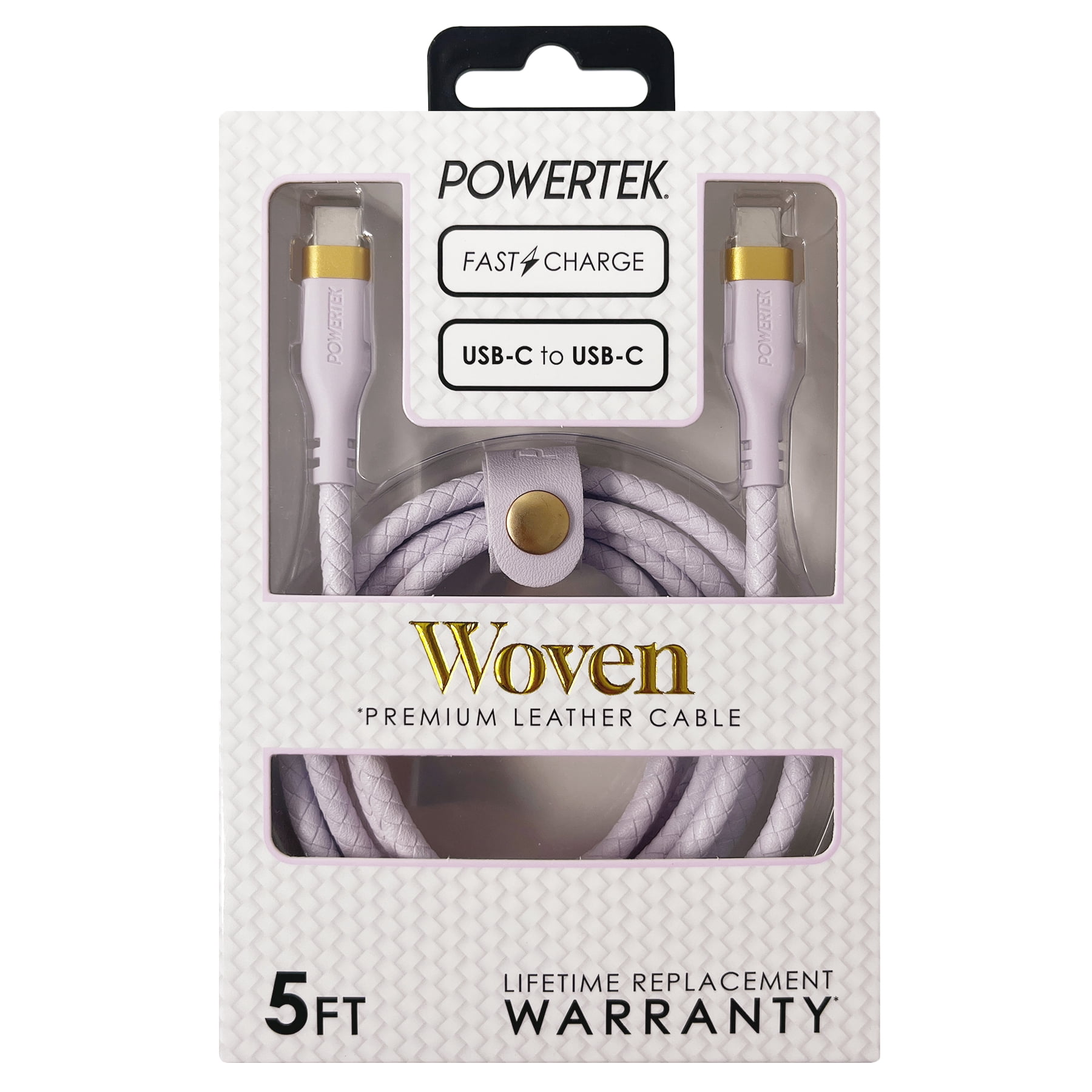 Liquipel Powertek Woven USB-C to USB-C - Purple
